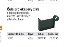 Čelo pro okapový žlab - OBI akcniletaky.com
