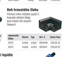 Roh hranatého žlabu - OBI akcniletaky.com