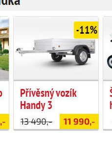 Přívěsný vozík Handy 3 - UNI HOBBY akcniletaky.com