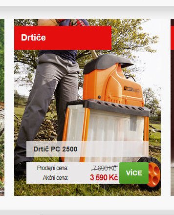 Drtič PC 2500 - Mountfield akcniletaky.com