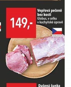 Vepřová pečeně bez kosti Globus v celku v kuchyňské úpravě