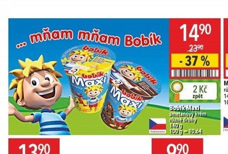 Bobík Maxi smetanový krém