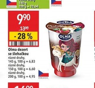 Olma dezert se šlehačkou