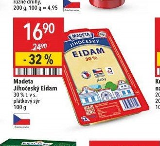 Madeta Jihočeský Eidam