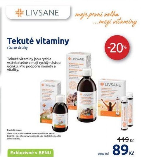 Tekuté vitamíny LIVSANE
