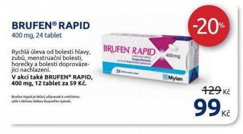 BRUFEN RAPID 400 mg, 24 tablet