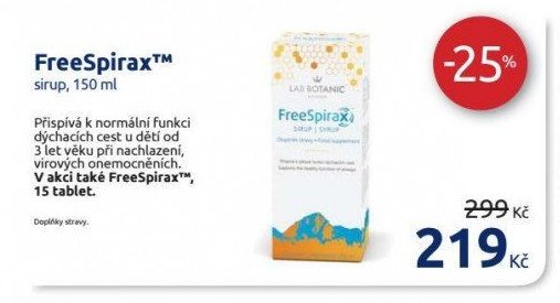 FreeSpirax sirup, 150 ml