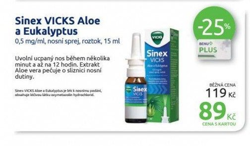 Sinex VICKS Aloe a Eukalyptus
