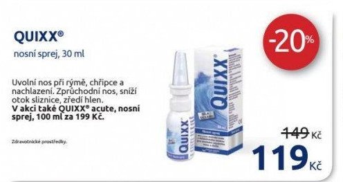 QUIXX nosní sprej, 30 ml