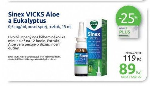 Sinex VICKS Aloe a Eukalyptus