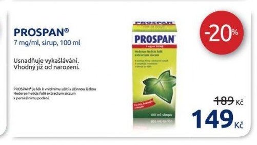 PROSPAN 7 mg/ml, sirup, 100 ml