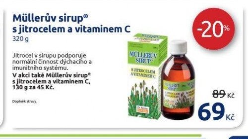 Müllerův sirup s jitrocelem a vitaminem C
