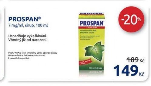 PROSPAN 7 mg/ml, sirup, 100 ml