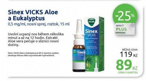 Sinex VICKS Aloe a Eukalyptus