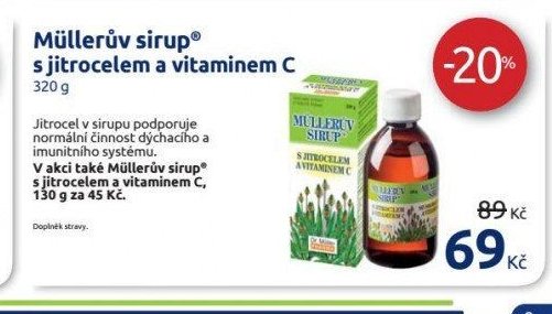 Müllerův sirup s jitrocelem a vitaminem C