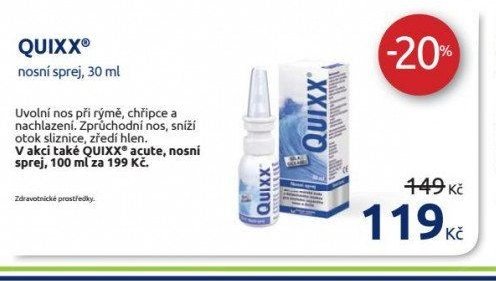 QUIXX nosní sprej, 30 ml