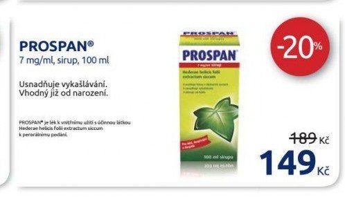 PROSPAN 7 mg/ml, sirup, 100 ml
