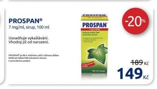 PROSPAN 7 mg/ml, sirup, 100 ml