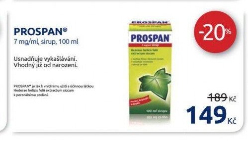 PROSPAN 7 mg/ml, sirup, 100 ml