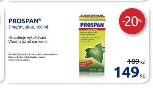 PROSPAN 7 mg/ml, sirup, 100 ml