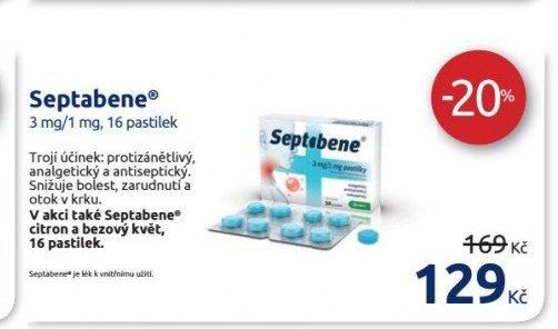 Septabene 3 mg/1 mg, 16 pastilek