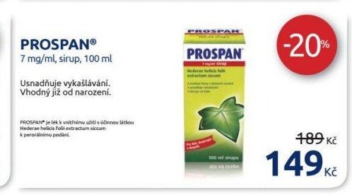 PROSPAN 7 mg/ml, sirup, 100 ml
