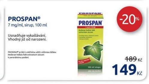 PROSPAN 7 mg/ml, sirup, 100 ml