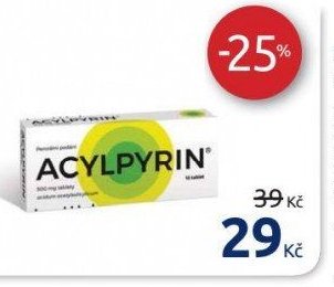 ACYLPYRIN 500 mg, 10 tablet