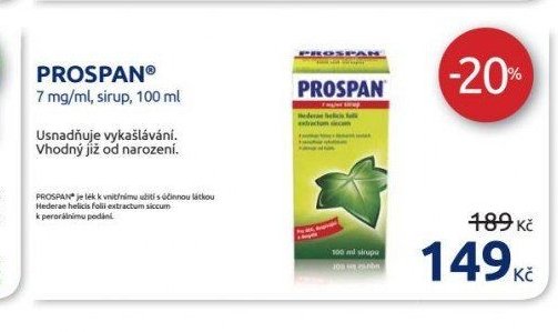 PROSPAN 7 mg/ml, sirup, 100 ml