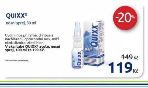 QUIXX nosní sprej, 30 ml