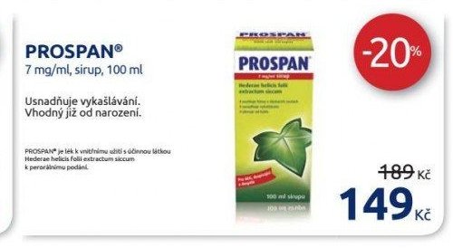 PROSPAN 7 mg/ml, sirup, 100 ml