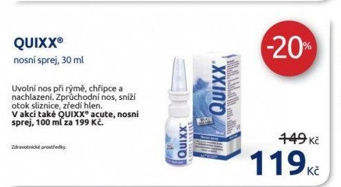 QUIXX nosní sprej, 30 ml