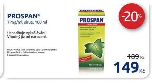 PROSPAN 7 mg/ml, sirup, 100 ml