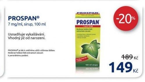 PROSPAN 7 mg/ml, sirup, 100 ml