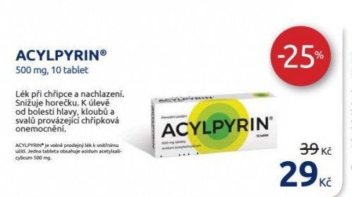 ACYLPYRIN 500 mg, 10 tablet