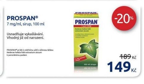 PROSPAN 7 mg/ml, sirup, 100 ml