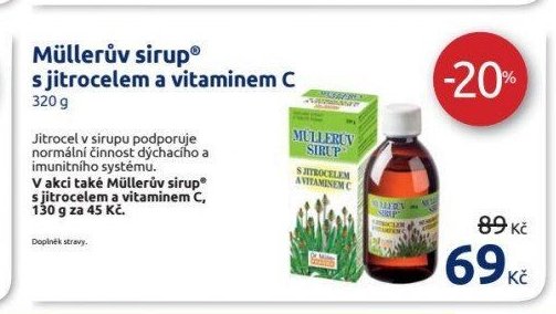 Müllerův sirup s jitrocelem a vitaminem C