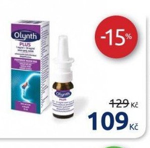 Olynth PLUS 1 mg/ml + 50 mg/ml, nosní sprej, roztok, 10 ml