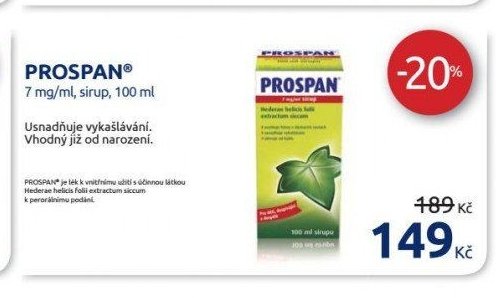 PROSPAN 7 mg/ml, sirup, 100 ml