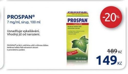 PROSPAN 7 mg/ml, sirup, 100 ml