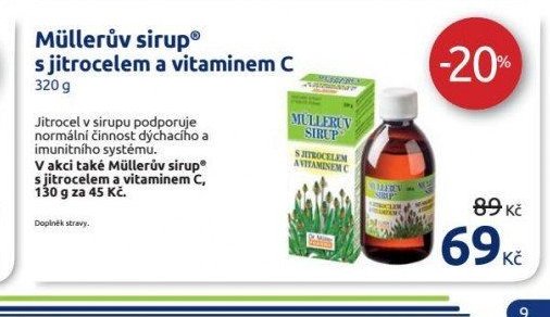 Müllerův sirup s jitrocelem a vitaminem C