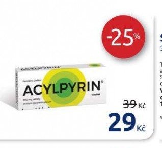ACYLPYRIN 500 mg, 10 tablet
