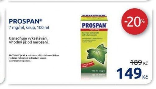 PROSPAN 7 mg/ml, sirup, 100 ml