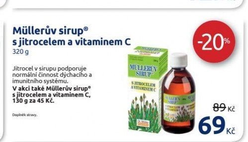 Müllerův sirup s jitrocelem a vitaminem C