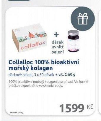 Collalloc 100% bioaktivní mořský kolagen