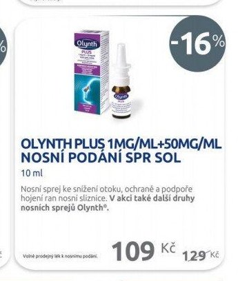OLYNTH PLUS 1MG/ML+50MG/ML NOSNÍ PODÁNÍ SPR SOL