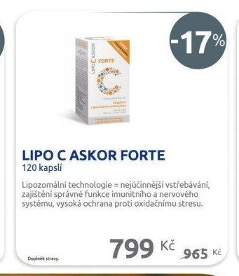 LIPO C ASKOR FORTE 120 kapslí