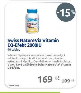 Swiss NatureVia Vitamin D3-Efekt 2000IU