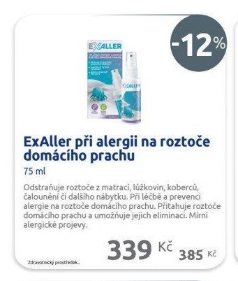ExAller při alergii na roztoče domácího prachu