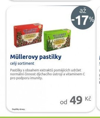 Müllerovy pastilky celý sortiment